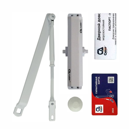 Дверной доводчик D120, цвет белый (WW), САМИР