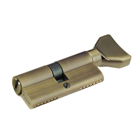 Цилиндровый механизм CW70, тип: кл.-верт., 5 перфо кл., цвет: ант. бронза (AB), Самир-Цинк