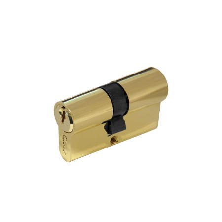 Цилиндровый механизм N60, тип: кл.-кл., 5 анг. кл., цвет: пол. латунь (PB), Самир-Цинк