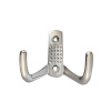 Мебельный крючок 2-рожковый, перфо, модель 8020A, цвет пол. хром (CP)
