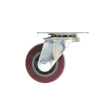 Колесо на платформе, модель 802, 38 мм, бордовое