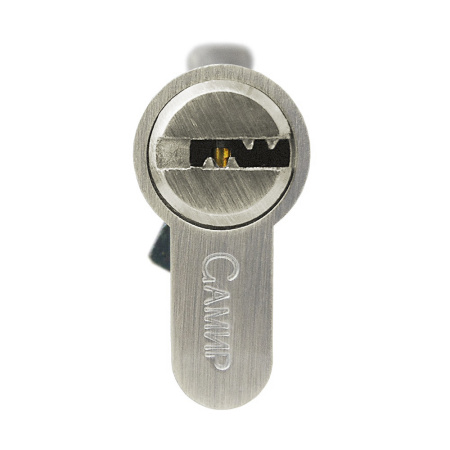 Цилиндровый механизм CW60, тип: кл.-верт., 5 перфо кл., цвет: мат. никель (SN), Самир-Цинк