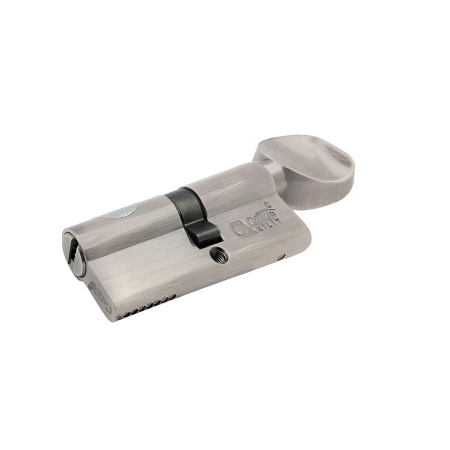 Цилиндровый механизм CW80 (35/45), тип: кл.-верт., 5 перфо кл., цвет: мат. никель (SN), Самир-Латунь