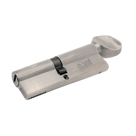 Цилиндровый механизм CW110, тип: кл.-верт., 5 перфо кл., цвет: мат. никель (SN), Самир-Латунь