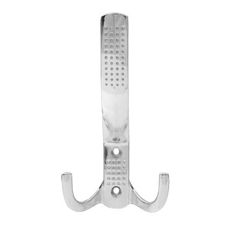 Мебельный крючок 3-рожковый, перфо, модель 8021B, цвет пол. хром (CP), усиленный