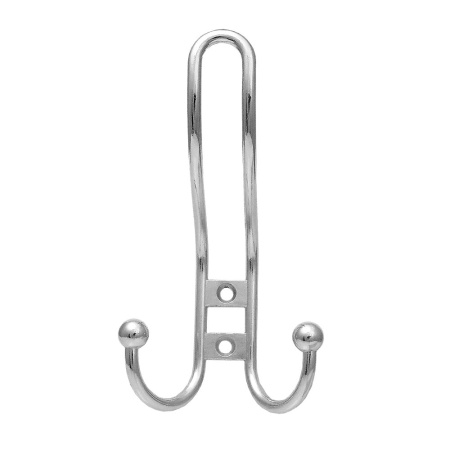 Мебельный крючок 3-рожковый, модель 655, цвет пол. хром (CP), прутковый