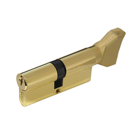 Цилиндровый механизм NW80, тип: кл.-верт., 5 анг. кл., цвет: пол. латунь (PB), Самир-Цинк