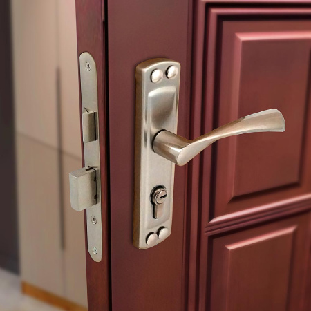 Дверной замок ЗВ4-55 405 (аналог Зенит), цвет мат. никель (SN)