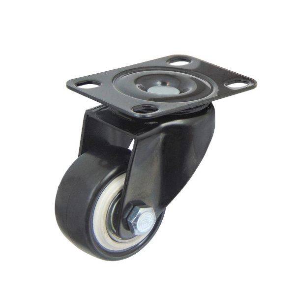 Колесо на платформе, модель 803, 38 мм, черное
