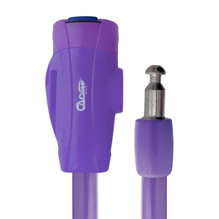 Навесной замок тросовый PD-84 длина 100 см, 2 перфо. ключа, цвет фиолетовый, Самир Kilit