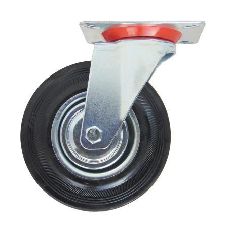 Колесо на платформе, модель 904, 125 мм, черное