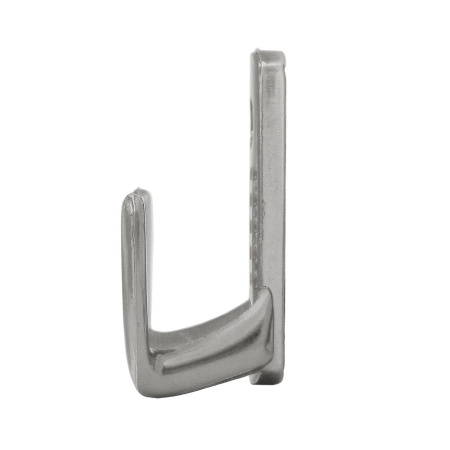 Мебельный крючок 2-рожковый, перфо, модель 8020A, цвет мат. никель (SN)