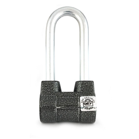 Навесной замок ВС2-4А-01 горизонтальный 55, 3 фин. ключа, длинная дужка, Самир Kilit