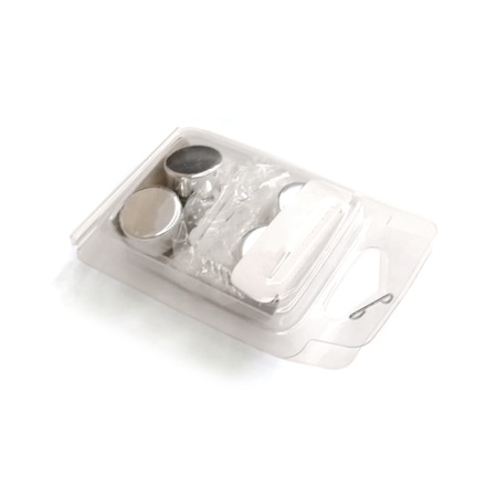 Комплект зеркалодержателей (4 шт), круглые, малые, модель 101-17, цвет пол. хром (CP)