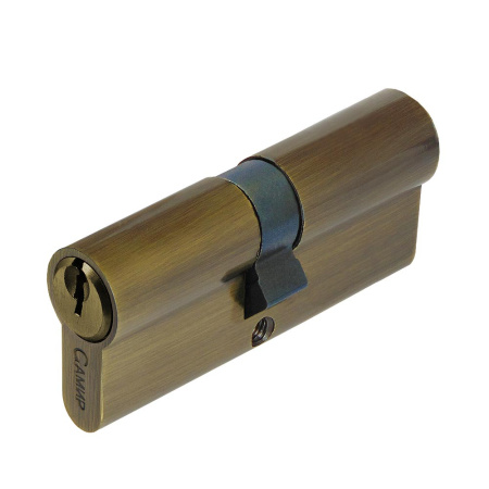 Цилиндровый механизм N80, тип: кл.-кл., 5 анг. кл., цвет: ант. бронза (AB), Самир-Цинк