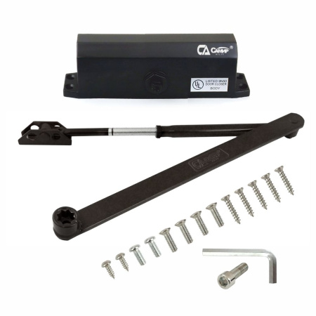 Дверной доводчик D180, цвет черный (BL), САМИР