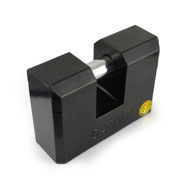 Навесной замок ВС2-3А2 гаражный с прямой дужкой 90, 3 фин. ключа, усиленный, Самир Kilit