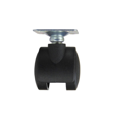 Колесо пластиковое, на платформе, модель 901, 30 мм, черное