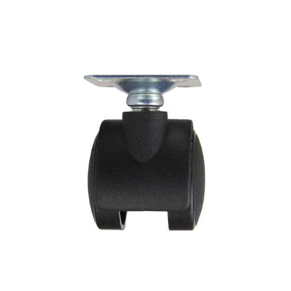 Колесо пластиковое, на платформе, модель 901, 30 мм, черное