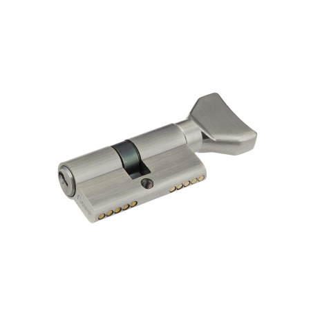 Цилиндровый механизм NW60, тип: кл.-верт., 5 анг. кл., цвет: мат. никель (SN), Самир-Цинк