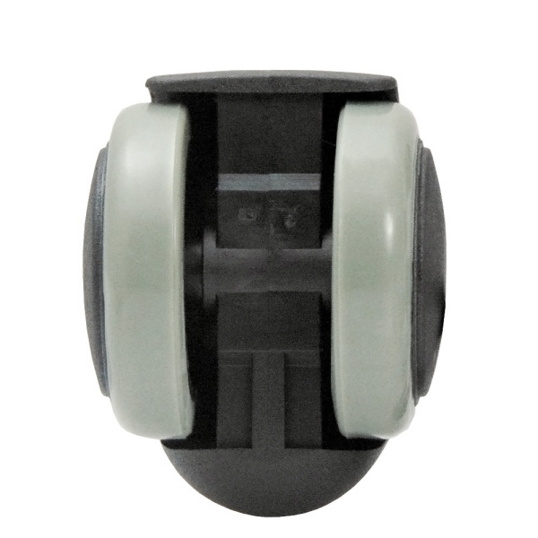 Колесо пластиковое, на штыре, модель 501, 50 мм, серое