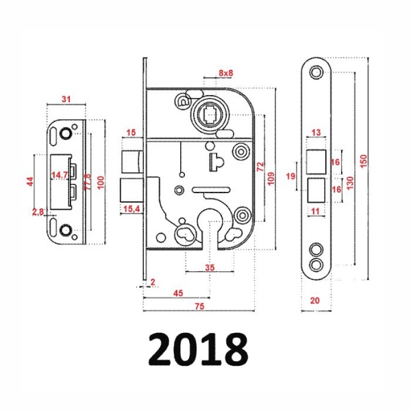 2018 ВРЕЗНОЙ ABLOY PB