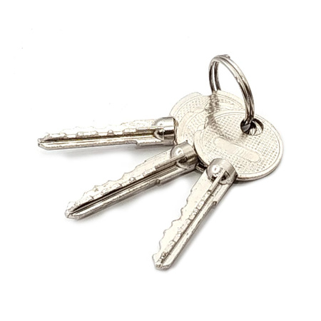 Навесной замок 75, 3 крестовых ключа, усиленнный