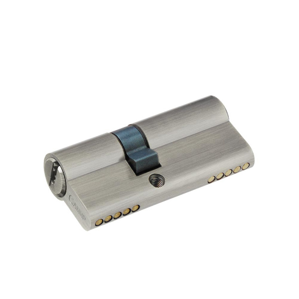 Цилиндровый механизм C70 (30/40), тип: кл.-кл., 5 перфо кл., цвет: мат. никель (SN), Самир-Цинк