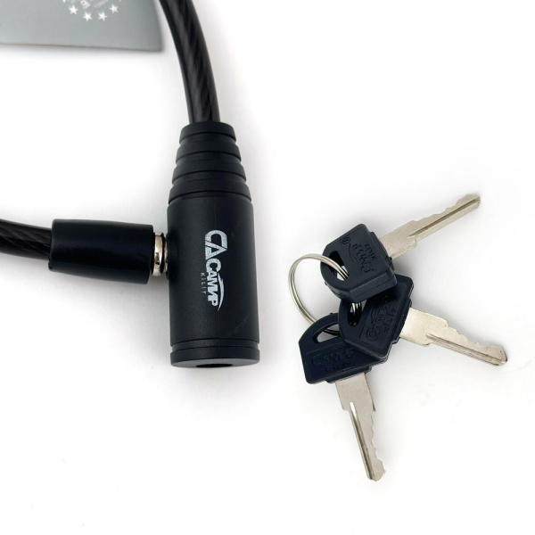 Навесной замок тросовый PD-80 длина 35 см, 3 анг. ключа, Самир Kilit