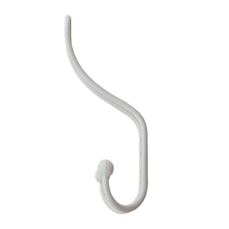 Мебельный крючок 3-рожковый, модель 655, цвет белый (WW), прутковый