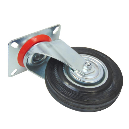 Колесо на платформе, модель 904, 125 мм, черное