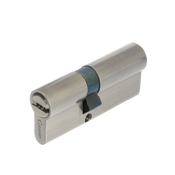 Цилиндровый механизм C80 (35/45), тип: кл.-кл., 5 перфо кл., цвет: мат. никель (SN), Самир-Цинк