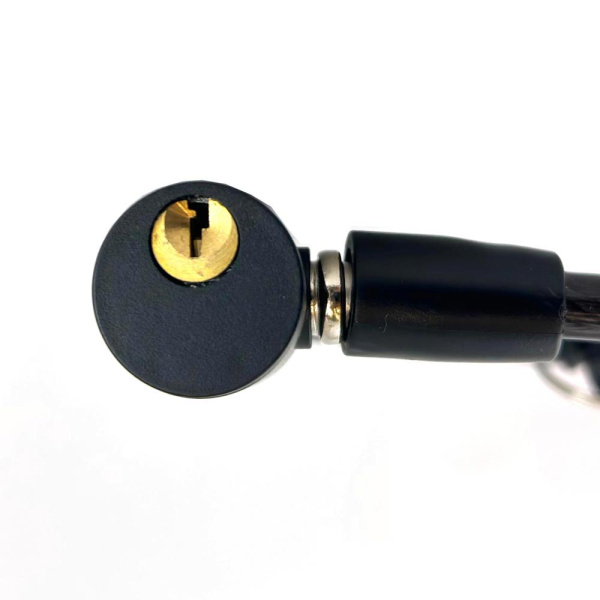 Навесной замок тросовый PD-80 длина 35 см, 3 анг. ключа, Самир Kilit