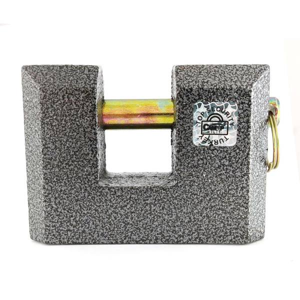 Навесной замок ВС2-3А1 гаражный с прямой дужкой 90, 3 фин. ключа, Самир Kilit