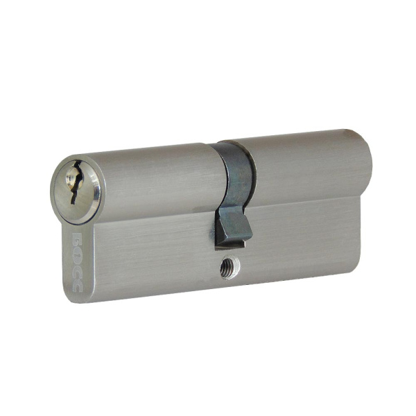 Цилиндровый механизм N90, тип: кл.-кл., 5 анг. кл., цвет: мат. никель (SN), Мистер Босс