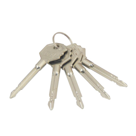 Дверной врезной механизм, прямой ригель, модель 105-5, 5 крест. кл.