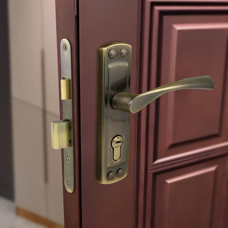 Дверной замок ЗВ4-55 405 (аналог Зенит), цвет ант. бронза (AB)