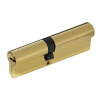 Цилиндровый механизм C110 (50/60), тип: кл.-кл., 5 перфо кл., цвет: пол. латунь (PB), Самир-Цинк