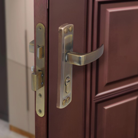 Дверной замок ЗВ4-55 102 (аналог Зенит), цвет ант. бронза (AB)