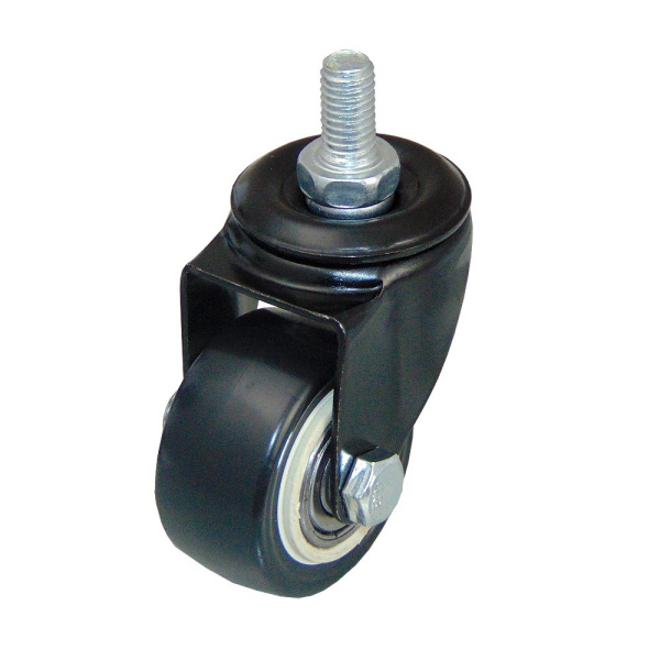 Колесо на шпильке, модель 803, 38 мм, черное