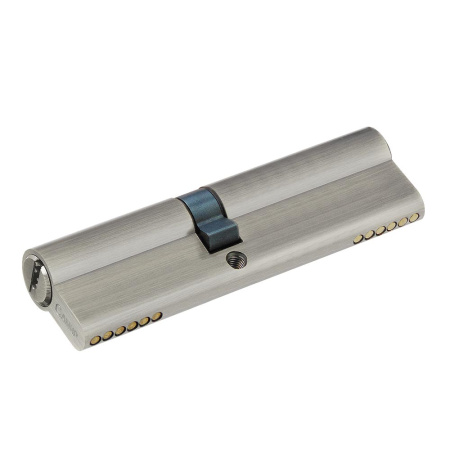 Цилиндровый механизм C110 (50/60), тип: кл.-кл., 5 перфо кл., цвет: мат. никель (SN), Самир-Цинк