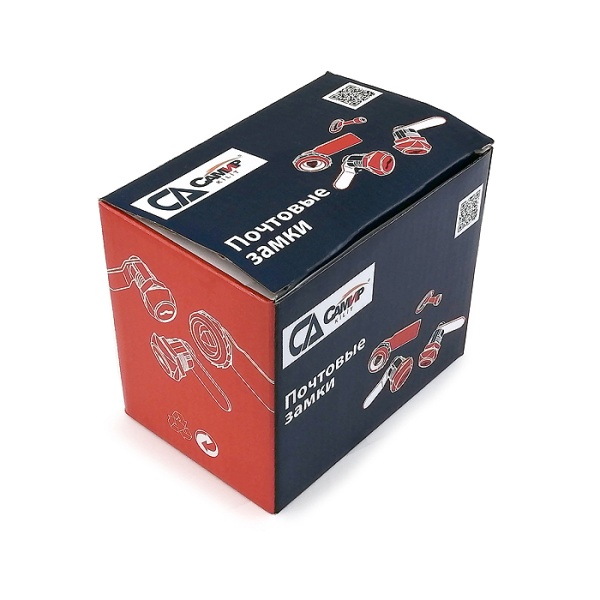 Почтовый замок, модель EURO LOID, корпус 16, 2 анг. ключа, прямой ригель, Самир Kilit