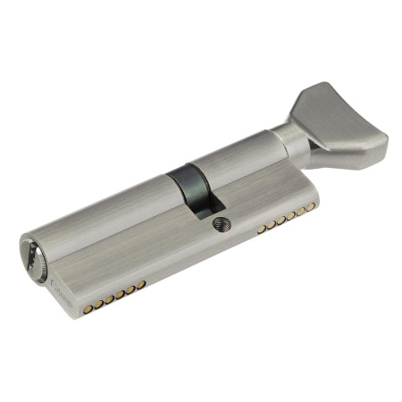 Цилиндровый механизм CW90 (35/55), тип: кл.-верт., 5 перфо кл., цвет: мат. никель (SN), Самир-Цинк