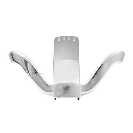 Мебельный крючок 3-рожковый, перфо, модель 8021B, цвет пол. хром (CP), усиленный