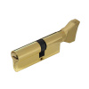 Цилиндровый механизм CW80 (35/45), тип: кл.-верт., 5 перфо кл., цвет: пол. латунь (PB), Самир-Цинк