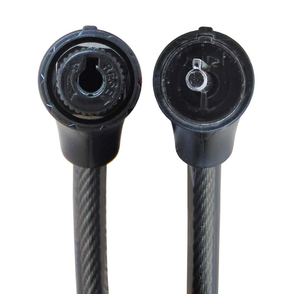 Навесной замок тросовый кодовый PD-83 длина 65 см, 5 цифр код, усиленный, цветной Самир Kilit