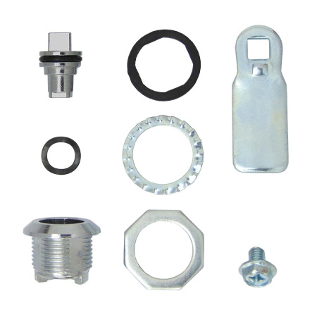 Щитовой замок, модель 6487, длина корпуса 18, 1 трехгранный ключ, прямой ригель