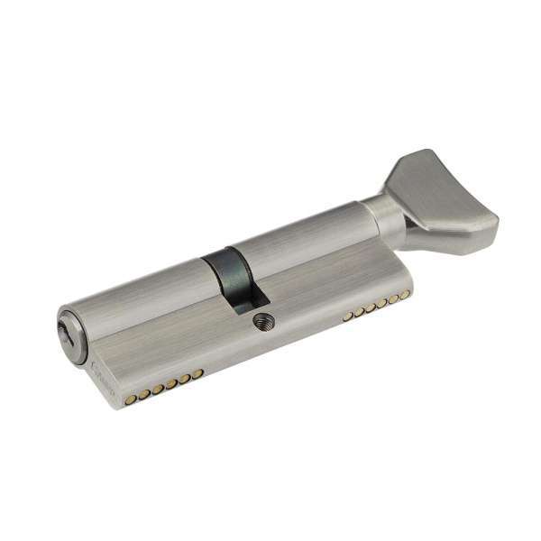 Цилиндровый механизм NW90, тип: кл.-верт., 5 анг. кл., цвет: мат. никель (SN), Самир-Цинк