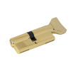 Цилиндровый механизм NW80, тип: кл.-верт., 5 анг. кл., цвет: пол. латунь (PB), Самир-Цинк