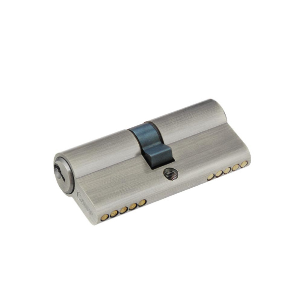 Цилиндровый механизм N70, тип: кл.-кл., 5 анг. кл., цвет: мат. никель (SN), Самир-Цинк
